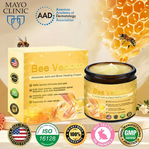 Mayo Clinic recommends👨‍⚕️: Bee Venom Advanced Joint and Bone Healing Cream