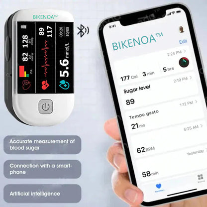 2025 Hot sale🔥Official Authentic Product: BIKENOA™ Fingertip Optical Glucose Sensor Monitor-99.9% Accuracy + Exclusive Gift ✅ANSI Approved