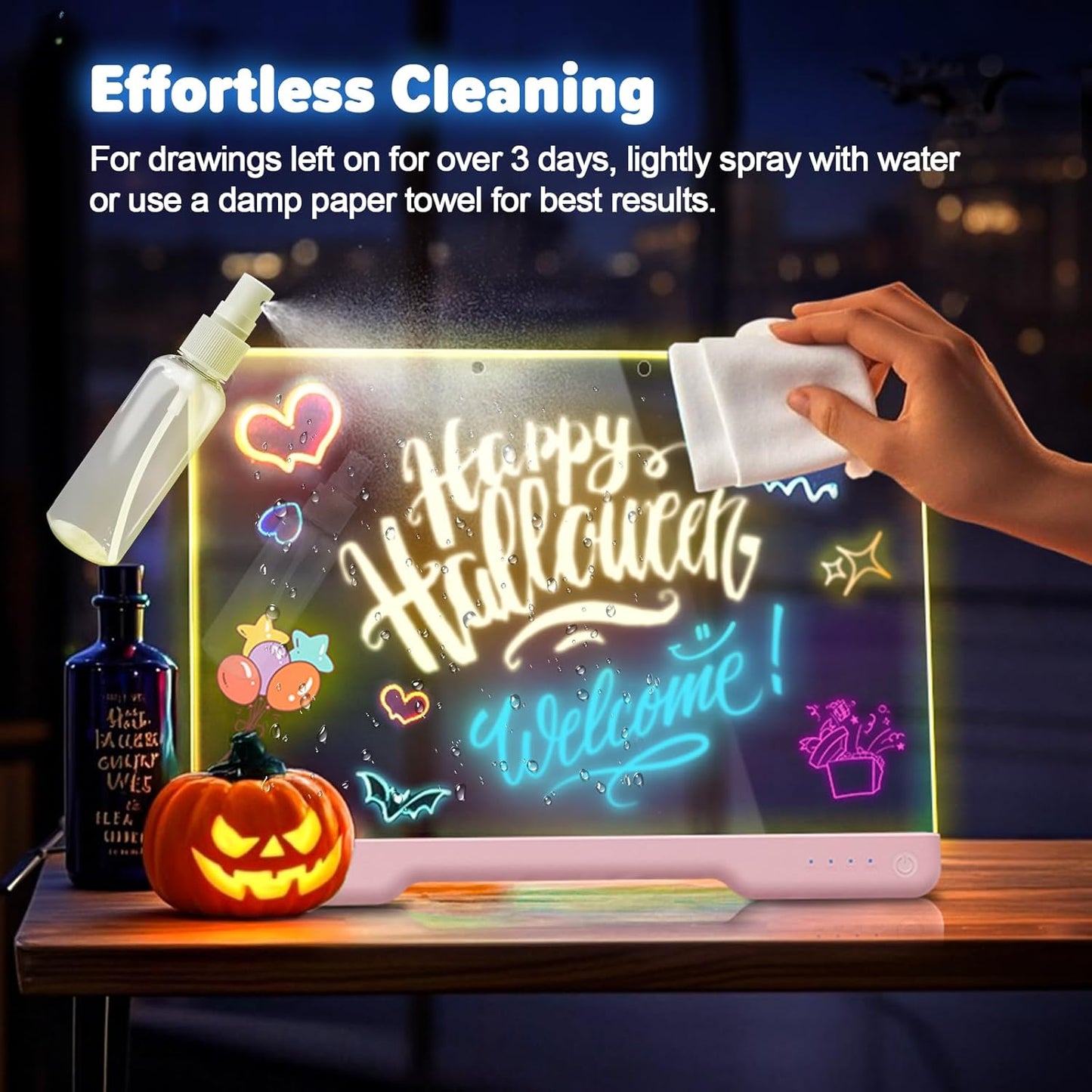 🎅The perfect gift for this Christmas🎁Ptyalial® Creative Rewritable Acrylic LED Message Board 🎨