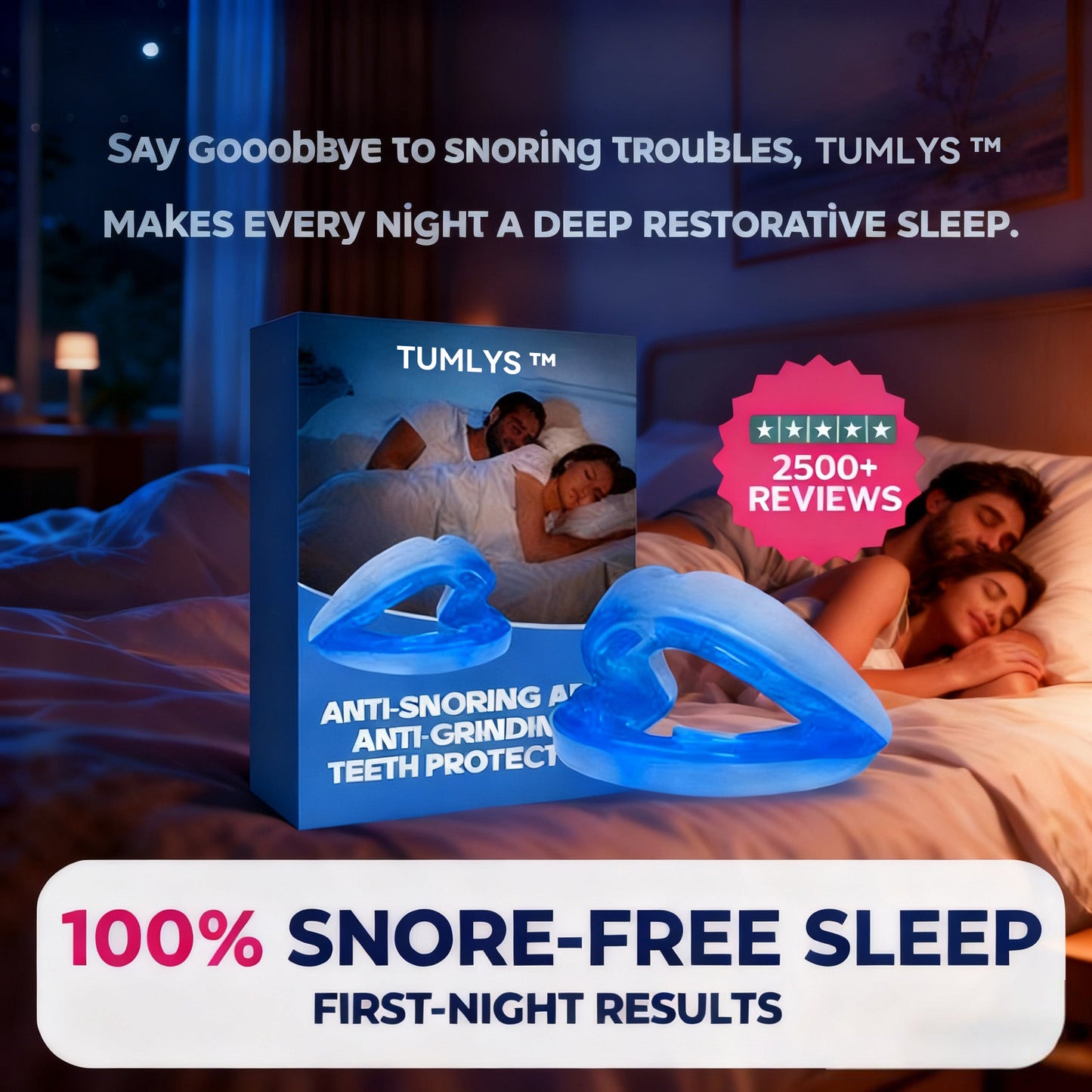 ✨TUMLYS™ Anti-Snoring & Anti-Grinding Teeth Protector