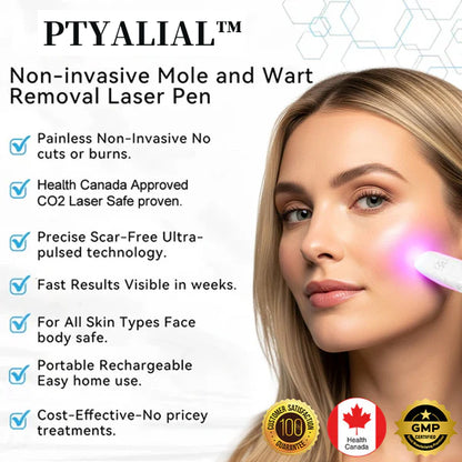 ✨Ptyalial™ All-in-One CO₂ Laser Eraser Pen | Removes Moles, Warts, Skin Flaws & Pigmentation